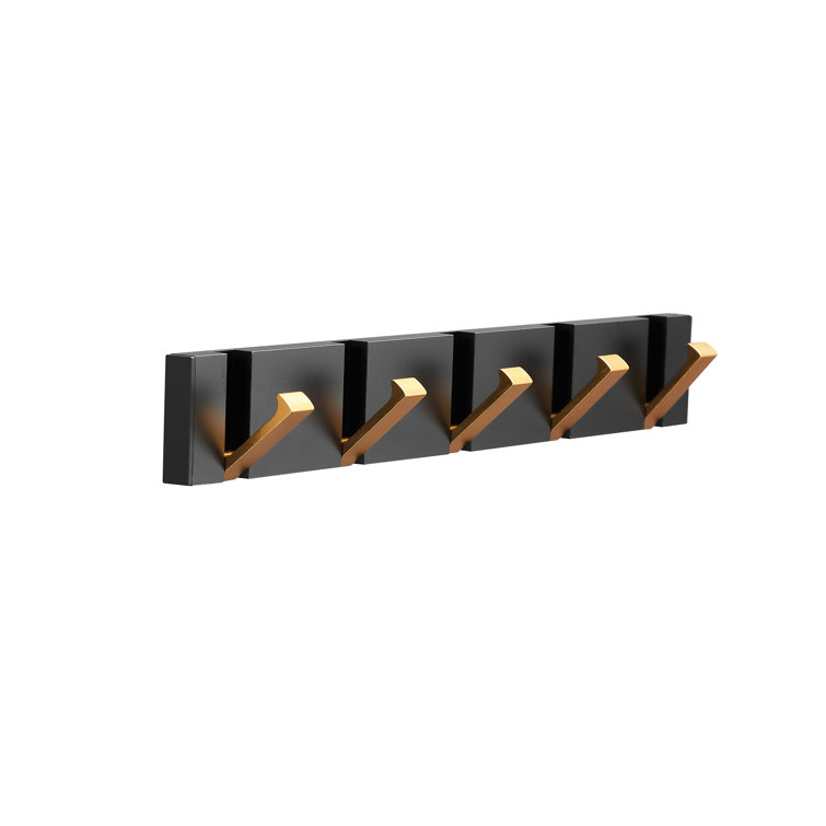 Gold coat rack discount wall